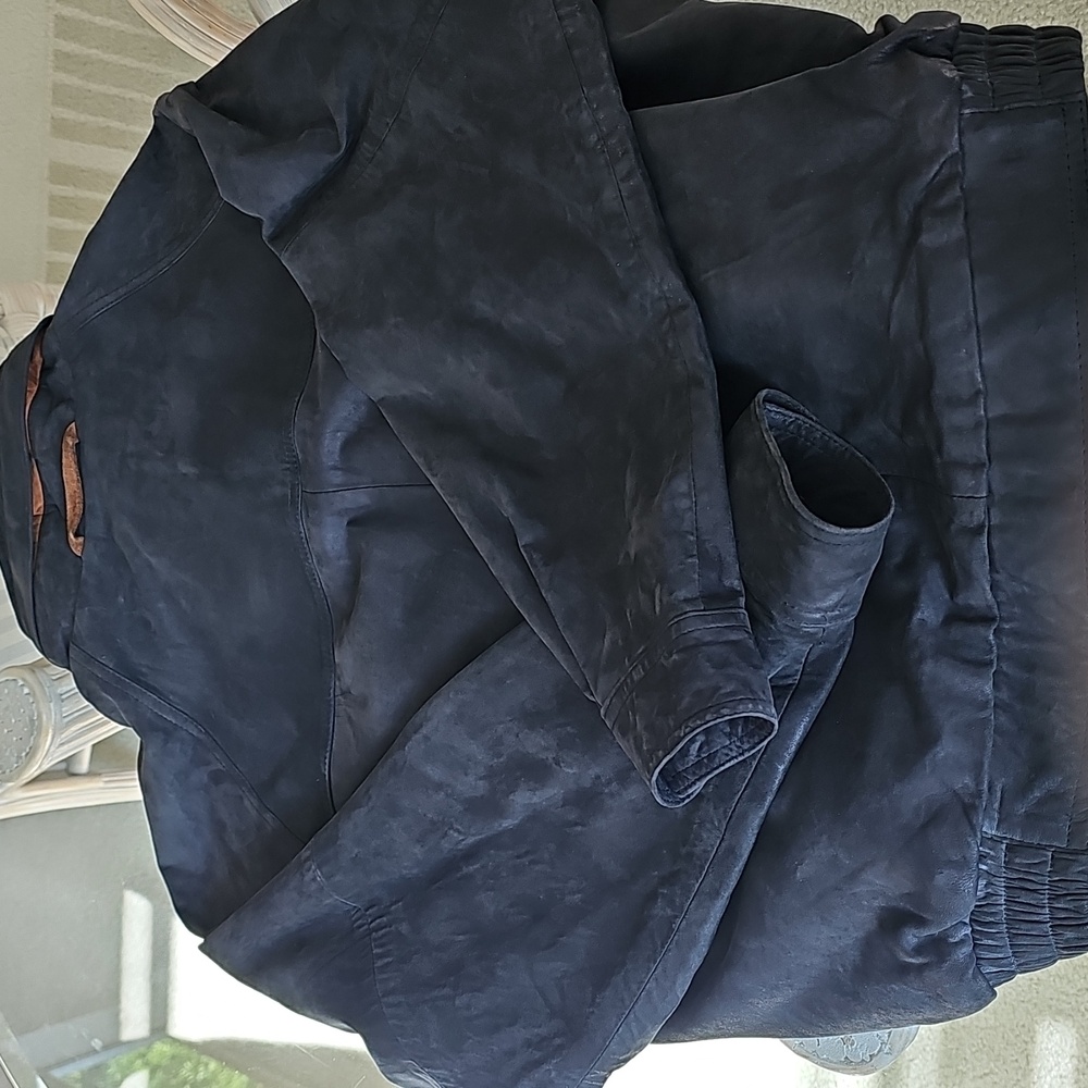 Silverado Leather Men's Vintage Bomber Jacket Medium - Picture 8 of 16